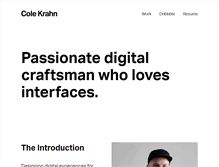 Tablet Screenshot of colekrahn.com
